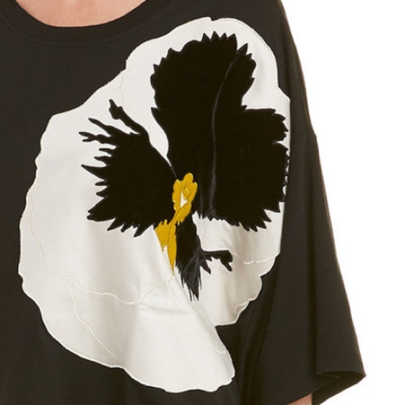 NWT Valentino Dolman Sleeve Top With Flower Embroidery - Picture 3 of 7